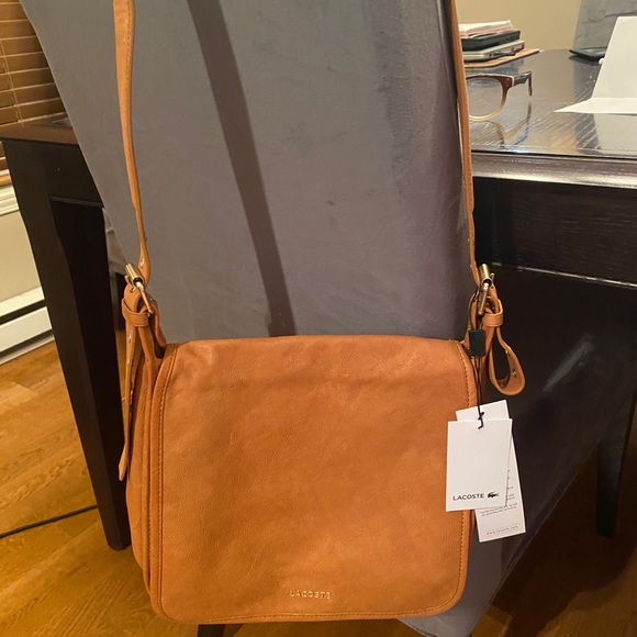 Lacoste leather Messenger bag - Picture 6 of 7